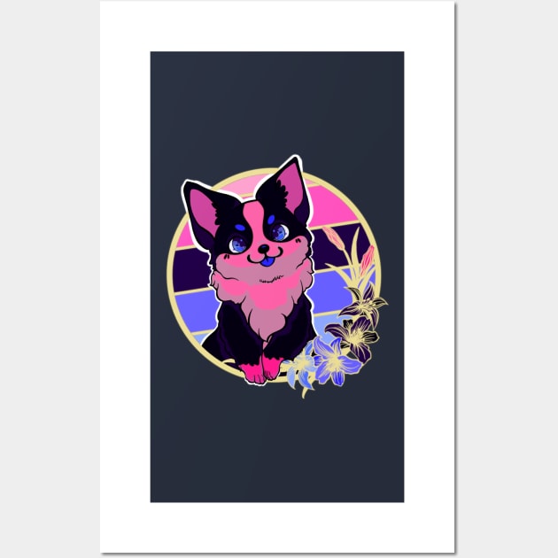 Omnisexual corgi Wall Art by ThBlkBirdDaliah